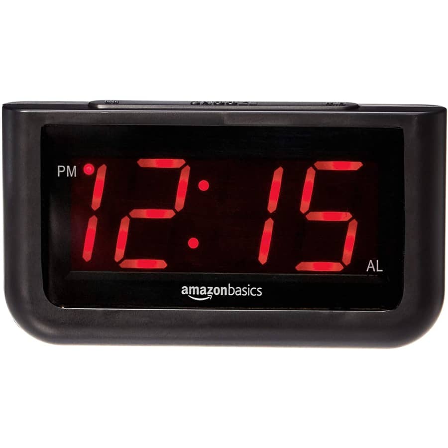 AmazonBasics Digital Alarm Clock for $13 AmazonBasics Digital Alarm Clock for $13