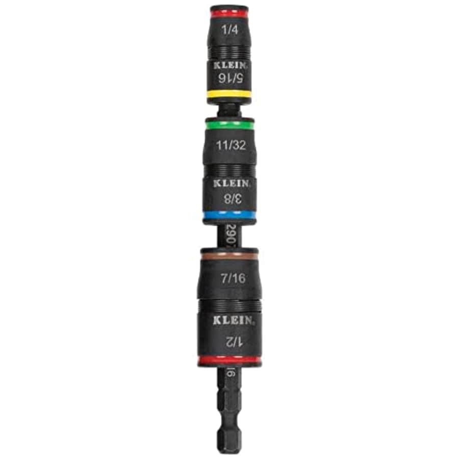 Klein Tools Impact Driver, 7-in-1 Impact Flip Socket Set, 6 Hex Driver Sizes plus a 1/4-Inch Bit Holder Klein for $20 Klein Tools Impact Driver, 7-in-1 Impact Flip Socket Set, 6 Hex Driver Sizes plus a 1/4-Inch Bit Holder Klein for $20