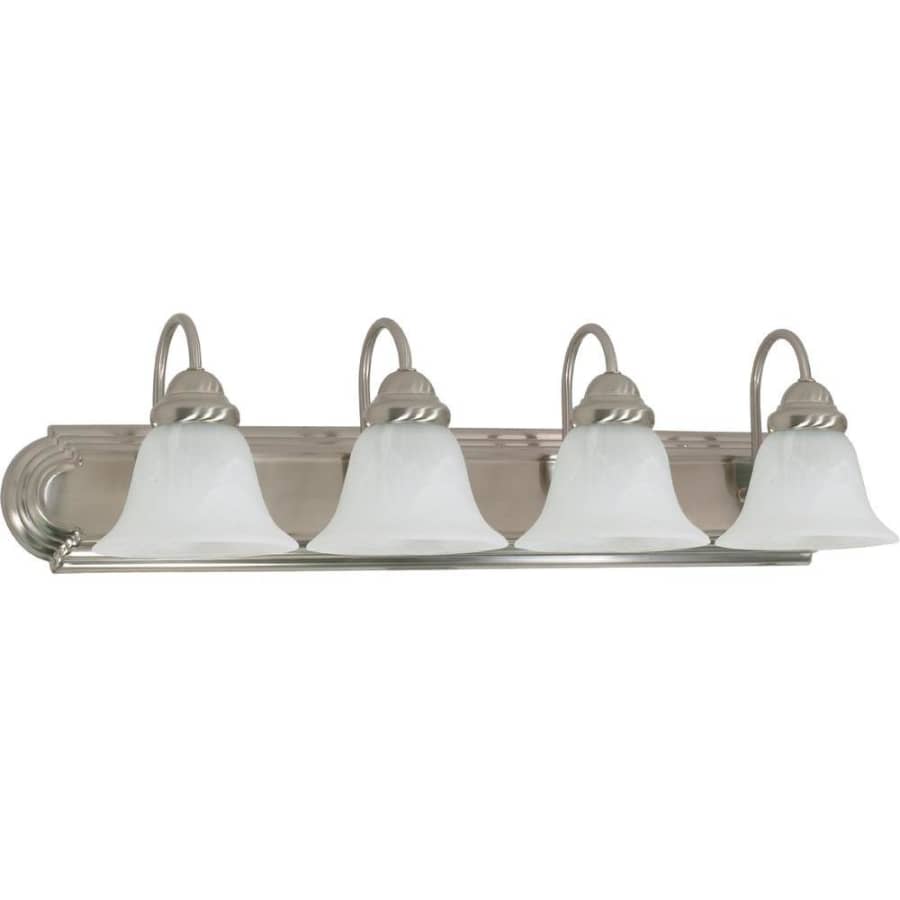Monument 30" 4-Light Brushed Nickel Vanity Light for $42 Monument 30" 4-Light Brushed Nickel Vanity Light for $42