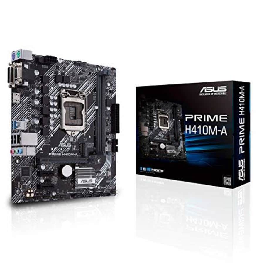 ASUS Prime H410M-A/CSM LGA1200 (Intel 10th Gen) Micro-ATX Commercial Motherboard (M.2 Support, for $85