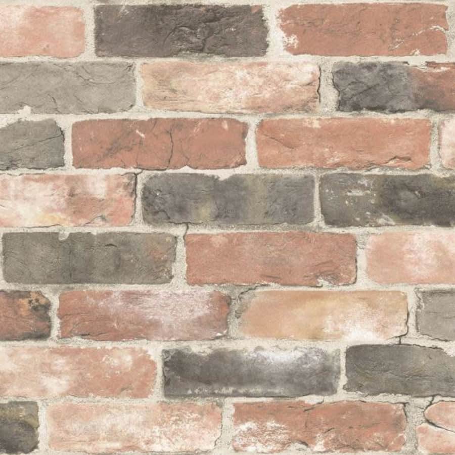 NuWallpaper Red NewPort Reclaimed Brick Peel-and-Stick Wallpaper 20.5" x 18-Foot Roll for $23 NuWallpaper Red NewPort Reclaimed Brick Peel-and-Stick Wallpaper 20.5" x 18-Foot Roll for $23