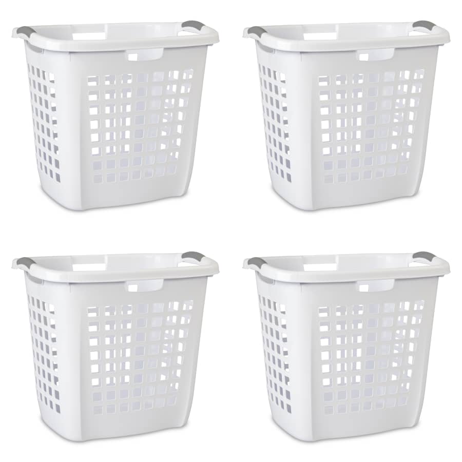 Sterilite Hamper 4-Pack w/ Titanium Inserts for $24 Sterilite Hamper 4-Pack w/ Titanium Inserts for $24