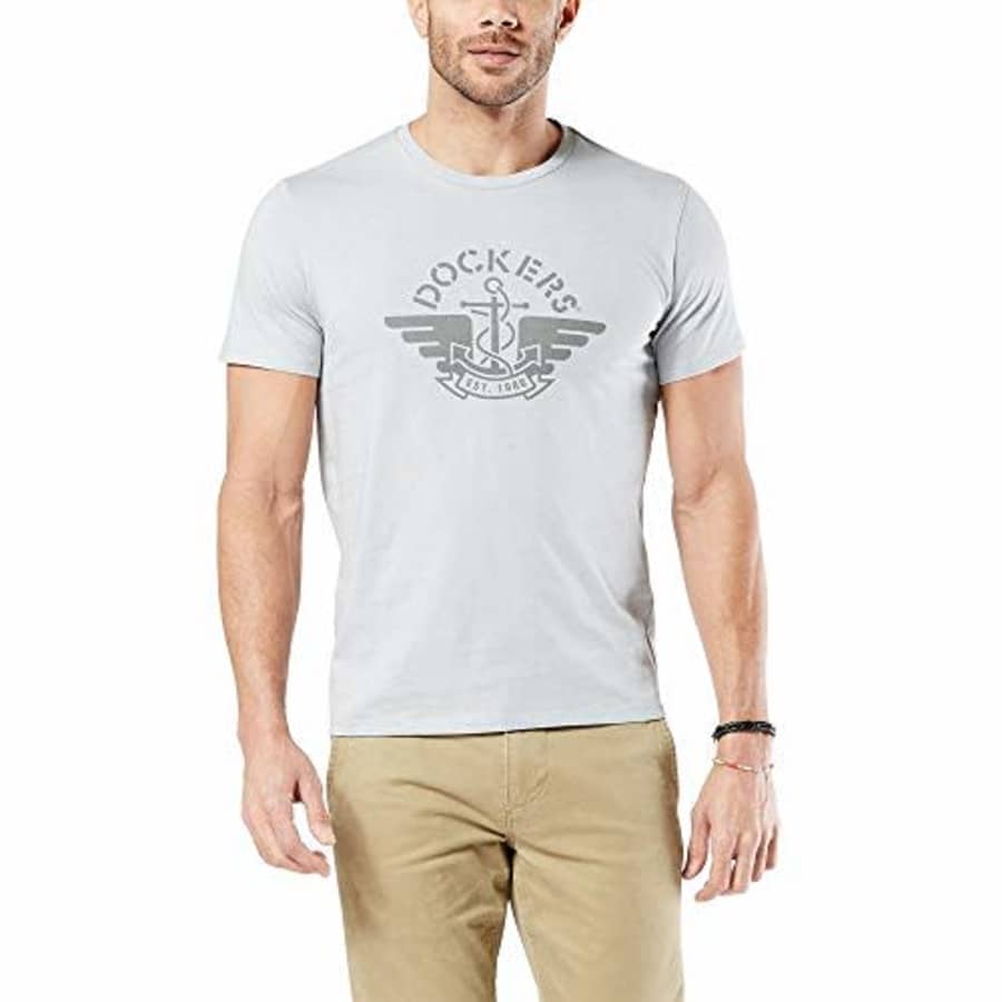 Dockers Men's Short Sleeve Crewneck T-shirt, High Rise, XX-Large for $15