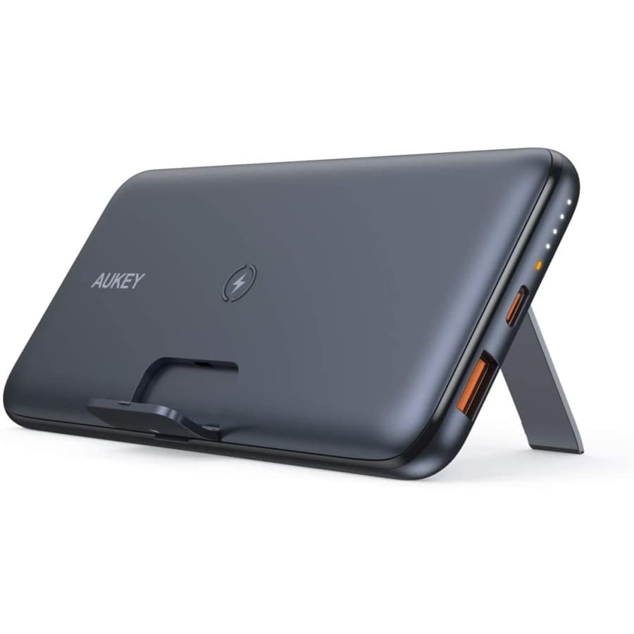 Aukey Wireless 10,000mAh USB-C Power Bank for $18