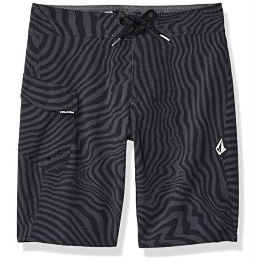 Volcom Boys' Mod Tech Boardshorts, Black, 5 for $32