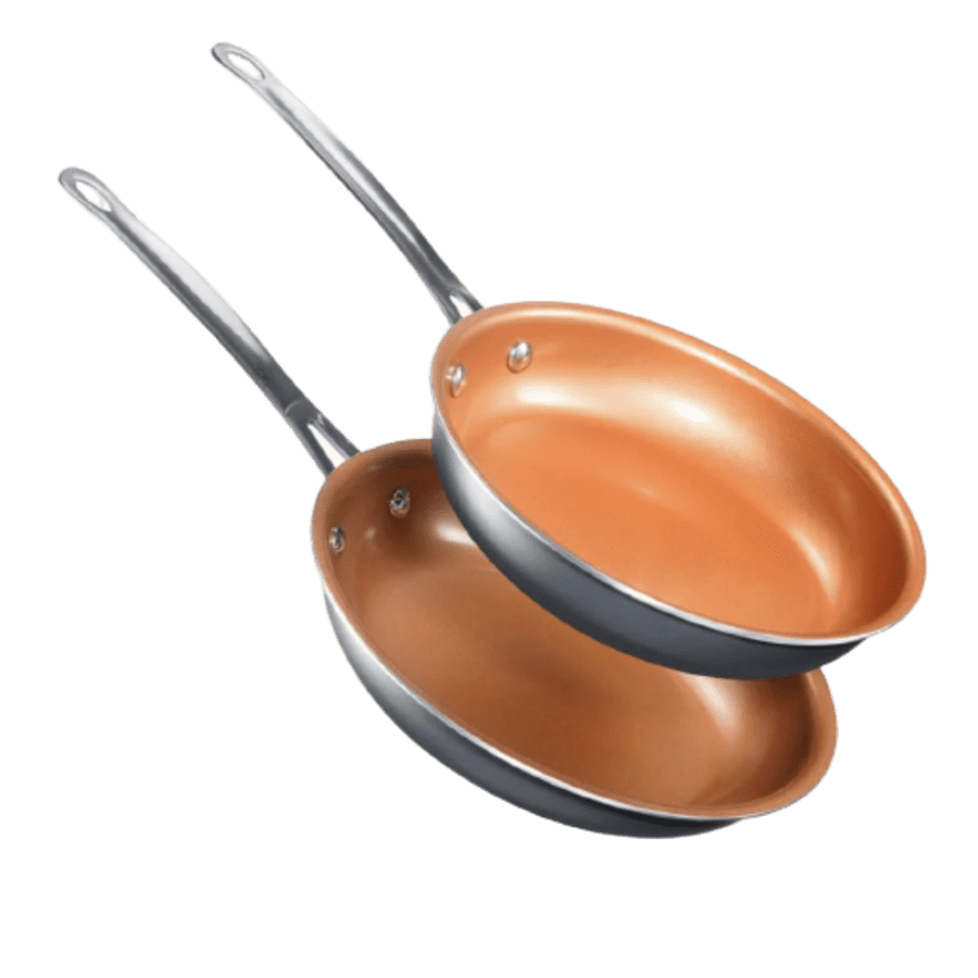 Gotham Steel 2-Piece Ti-Ceramic Nonstick Fry Pan Set for $35