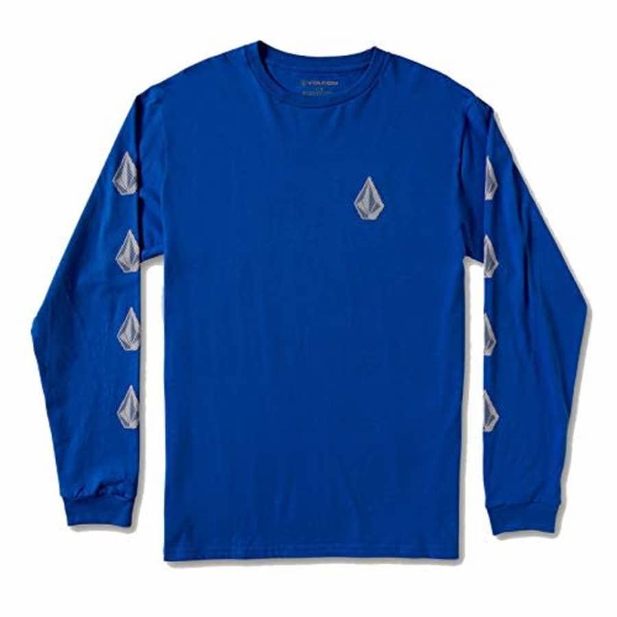 Volcom Men's Deadly Stones Long Sleeve T-Shirt, Royal, Small for $23