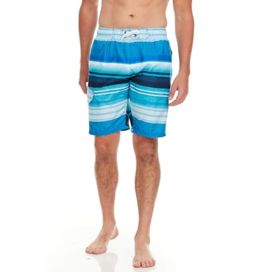 Kanu Surf Men's Infinite Swim Trunks (Regular & Extended Sizes), Victor Navy/Royal, XX-Large for $36