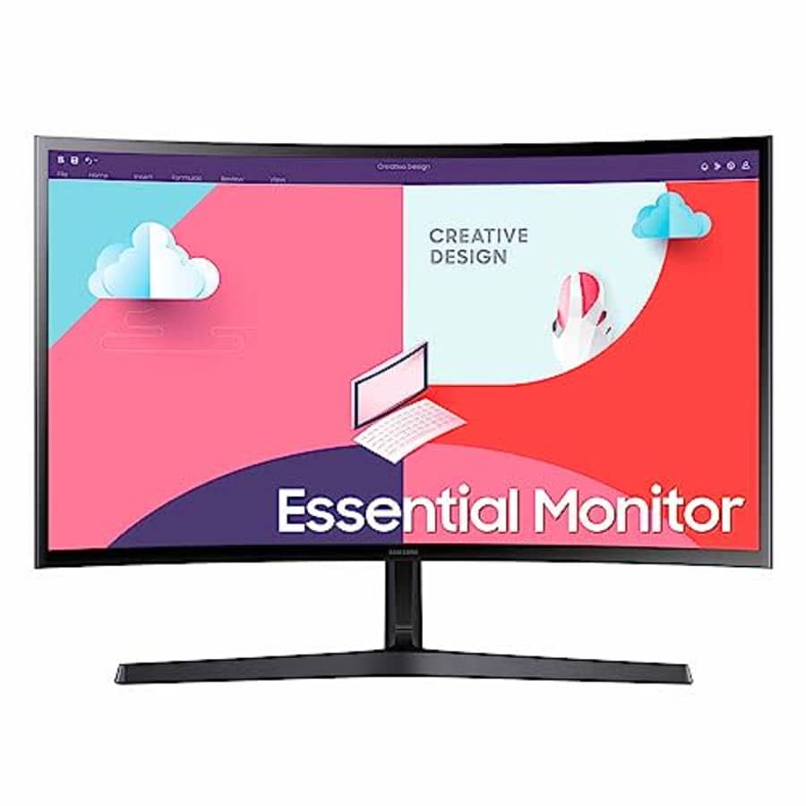 SAMSUNG 27-Inch S36C 1800R 75Hz AMD FreeSync Curved Monitor, Black for $140