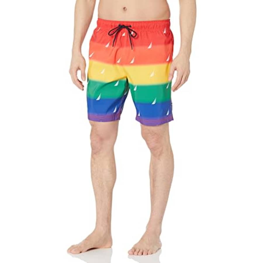 Nautica Men's Standard 8" Pride Sustainably Crafted Quick-Dry Swim Short, Tropic Orange, Large for $39 Nautica Men's Standard 8" Pride Sustainably Crafted Quick-Dry Swim Short, Tropic Orange, Large for $39