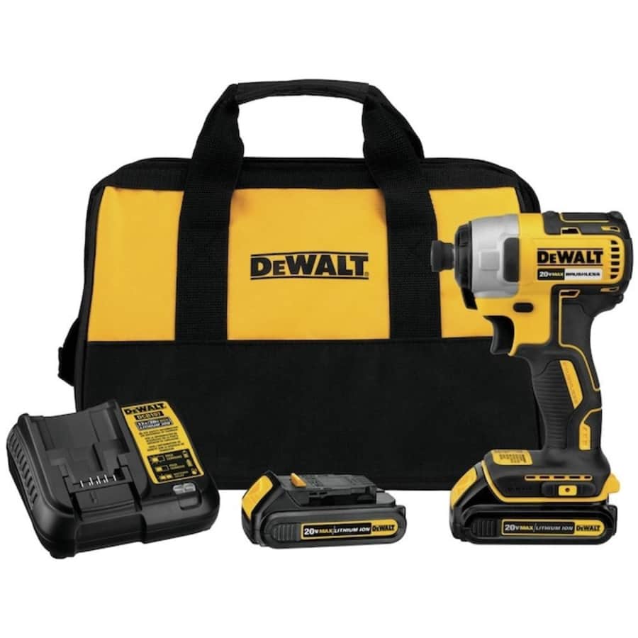 DeWalt 20V Max. 1/4" Brushless Cordless Impact Driver w/ 2 Batteries for $121 DeWalt 20V Max. 1/4" Brushless Cordless Impact Driver w/ 2 Batteries for $121