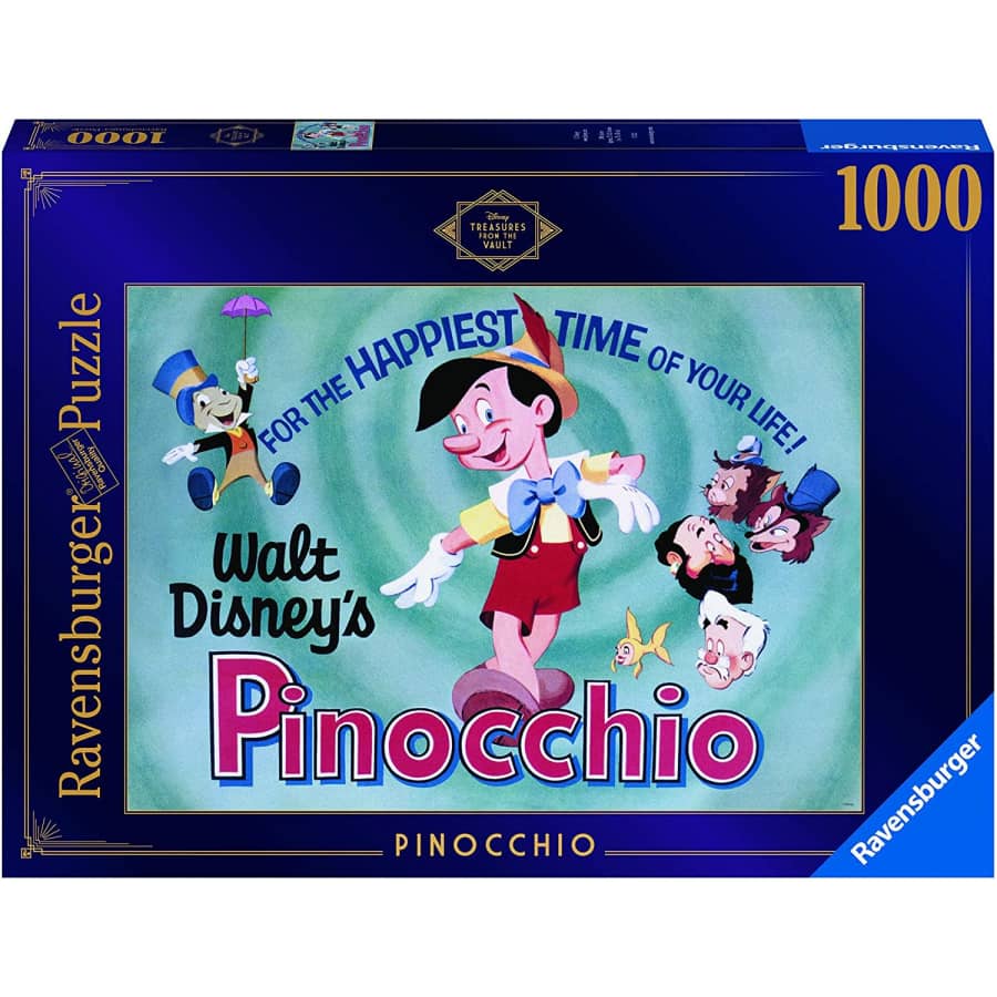 Ravensburger Disney Treasures from The Vault Pinocchio 1000-Piece Jigsaw Puzzle for $14