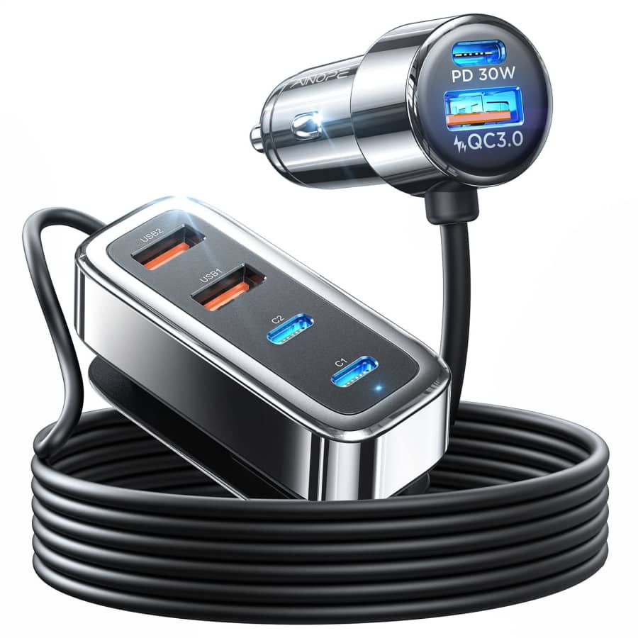 Ainope 6-Port USB-C Car Charger for $22 Ainope 6-Port USB-C Car Charger for $22