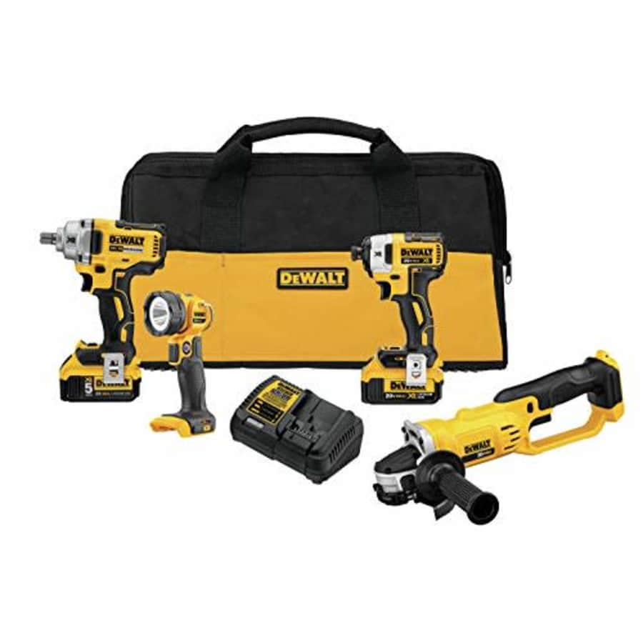 DEWALT DCK498P2 20V Max 4-Tool Combo Kit (5 Ah) for $899 DEWALT DCK498P2 20V Max 4-Tool Combo Kit (5 Ah) for $899