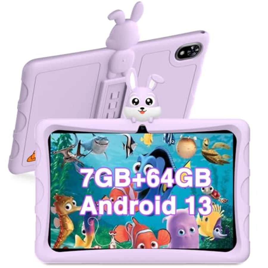 DOOGEE U9 Kid Tablet 2024 New, 10 inch HD Kids Tablet, 7GB+64GB/TF 1TB Quad Core, Android 13 Tablet for $80