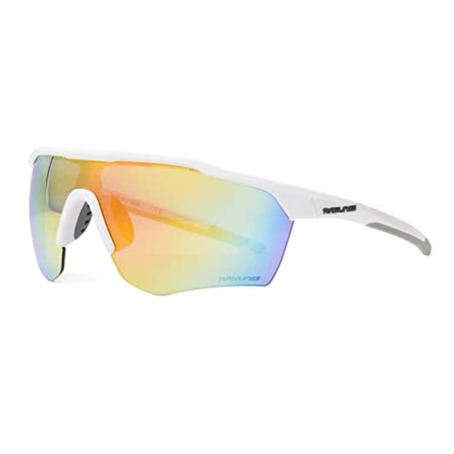 Rawlings Boys' Pitch Perfect Sunglasses Shield, Matte White, 65mm for $16 Rawlings Boys' Pitch Perfect Sunglasses Shield, Matte White, 65mm for $16