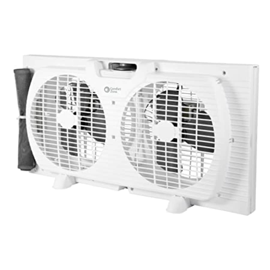 Black+Decker Comfort Zone Twin Window Fan with Quiet Setting, Reversible Airflow Control, 9 inch, 3-Speeds, for $40 Black+Decker Comfort Zone Twin Window Fan with Quiet Setting, Reversible Airflow Control, 9 inch, 3-Speeds, for $40