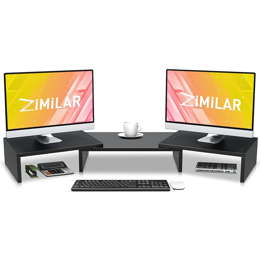 Zimilar Dual Monitor Stand Riser for $20 Zimilar Dual Monitor Stand Riser for $20