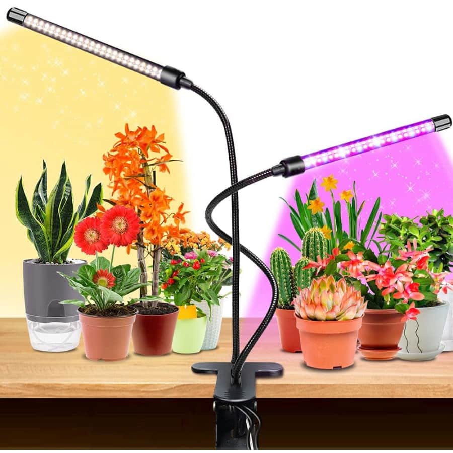 Jesled Dual-Head LED Grow Light for $9 Jesled Dual-Head LED Grow Light for $9