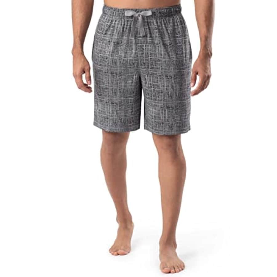 Van Heusen Men's Jersey Knit Sleep Shorts, Grey, Large for $17 Van Heusen Men's Jersey Knit Sleep Shorts, Grey, Large for $17