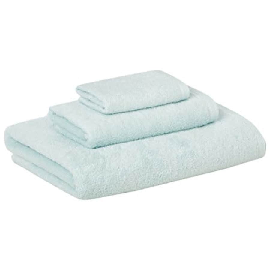 Amazon Basics Quick-Dry, Luxurious, Soft, 100% Cotton Towels, Ice Blue - 3-Piece Set for $19
