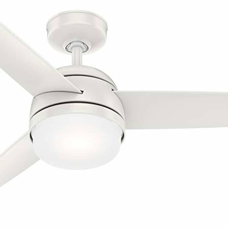 Hunter Fan 48 inch Contemporary Fresh White Indoor Ceiling Fan with Light Kit and Remote Control for $107 Hunter Fan 48 inch Contemporary Fresh White Indoor Ceiling Fan with Light Kit and Remote Control for $107