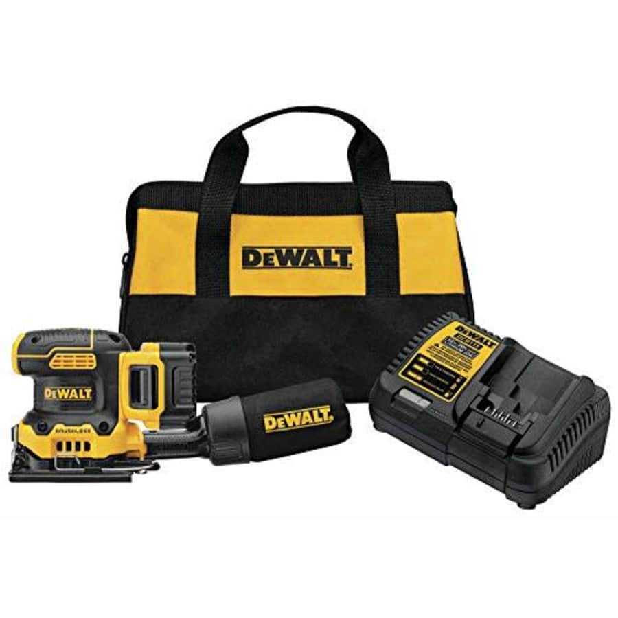 DEWALT 20V MAX XR Palm Sander, Sheet, Variable Speed, 5-Ah Battery, 1/4-Inch (DCW200P1) for $279