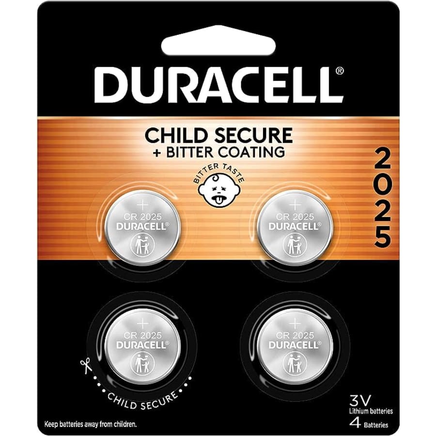 Duracell CR2025 3V Lithium Battery 4-Count for $7.63 via Sub. & Save