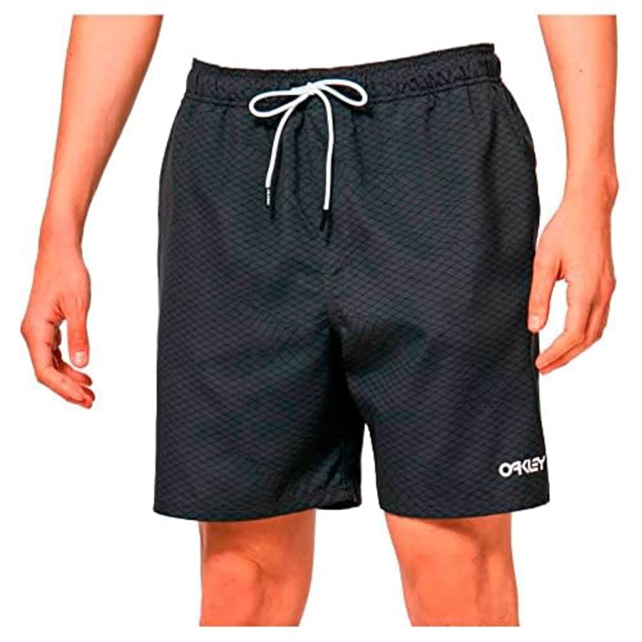 Oakley mens Beach Volley 18, New Dark Brush Grid, Small US for $31