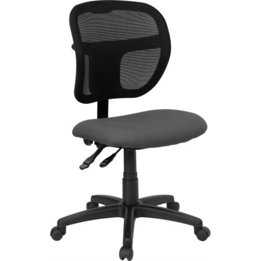 Flash Furniture Mid-Back Gray Mesh Swivel Task Office Chair with Back Height Adjustment for $188