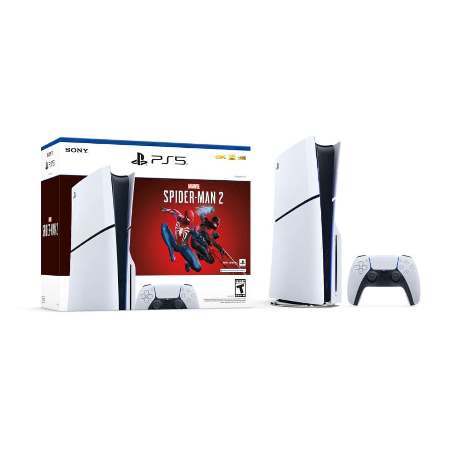 Sony PlayStation 5 Disc Spider-Man 2 Console Bundle for $449 Sony PlayStation 5 Disc Spider-Man 2 Console Bundle for $449