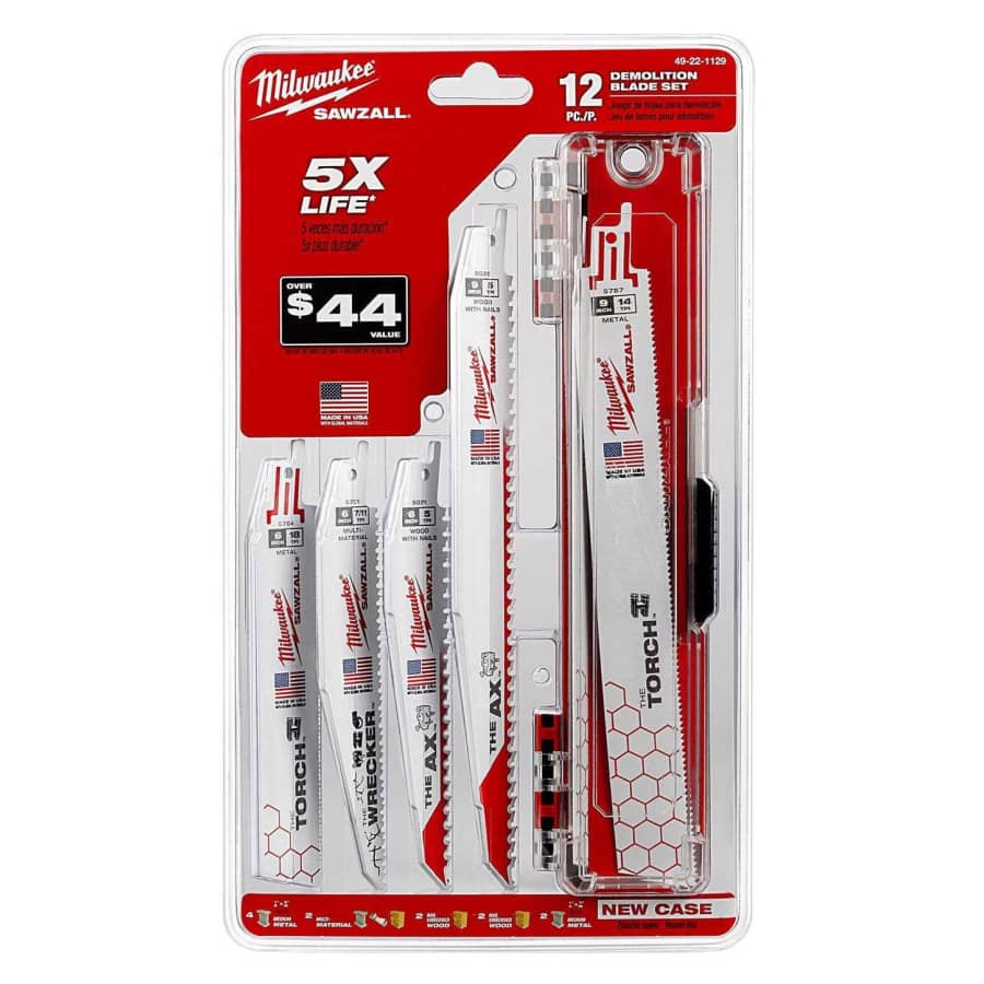 Milwaukee 12-Piece Sawzall Demolition Blade Set for $28 Milwaukee 12-Piece Sawzall Demolition Blade Set for $28