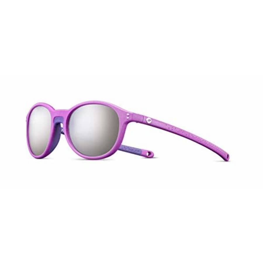 Julbo Flash Kids Sunglasses, Dark Pink/Dark Violet Frame - Smoke Lens w/Silver Mirror for $35