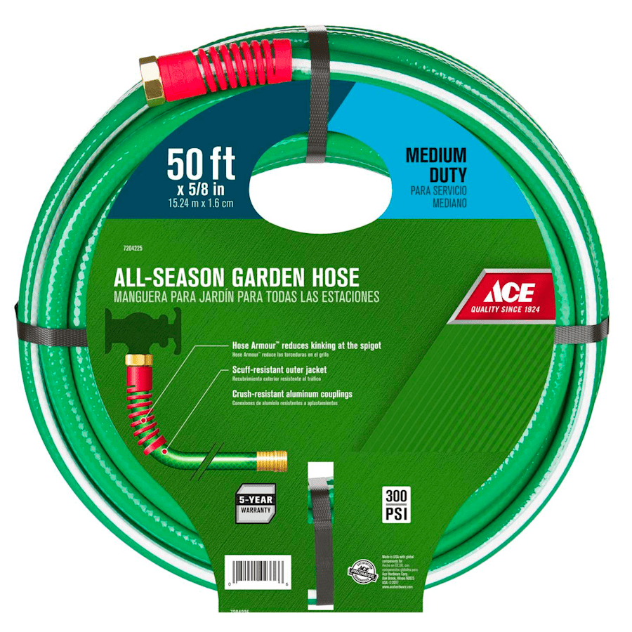 Ace Hardware 5/8" x 50-Foot Medium-Duty Hose for $12 for Ace Rewards members