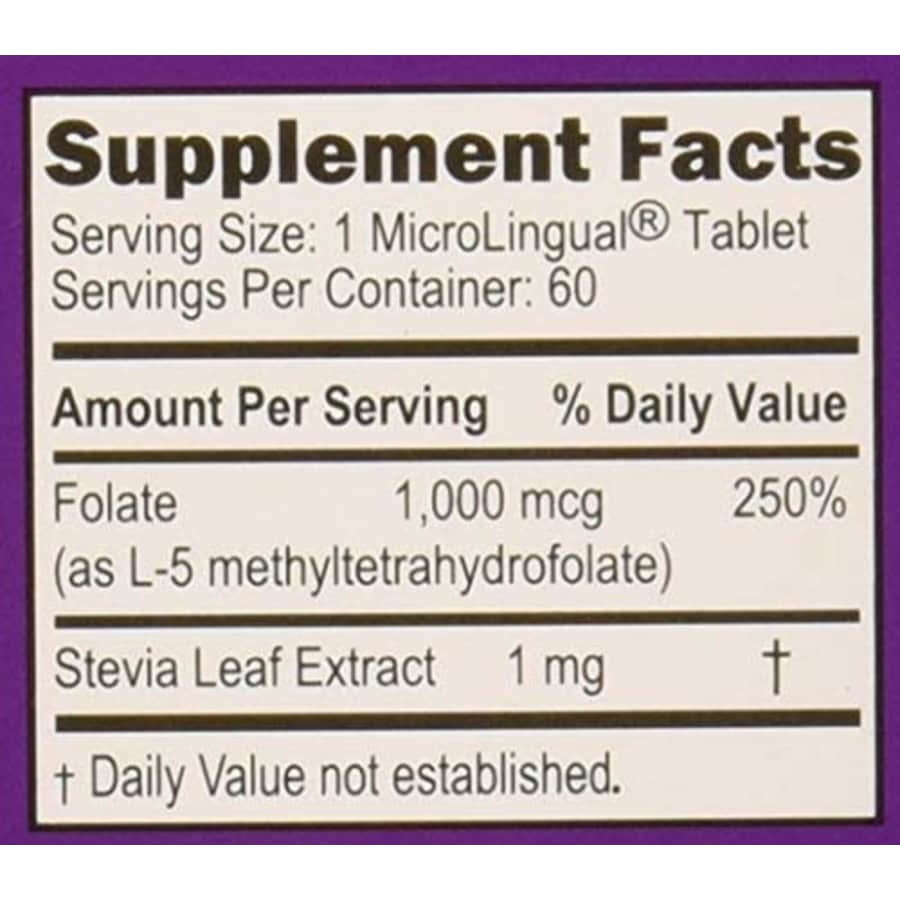 Superior Source Methyl Folate 5-MTHF 1000 mcg Sublingual Tablets - Methylfolate Instant Dissolve for $16 Superior Source Methyl Folate 5-MTHF 1000 mcg Sublingual Tablets - Methylfolate Instant Dissolve for $16