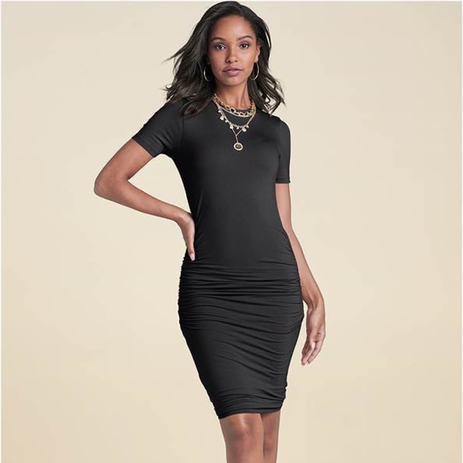 Venus Women's Basic High Neck Dress for $10