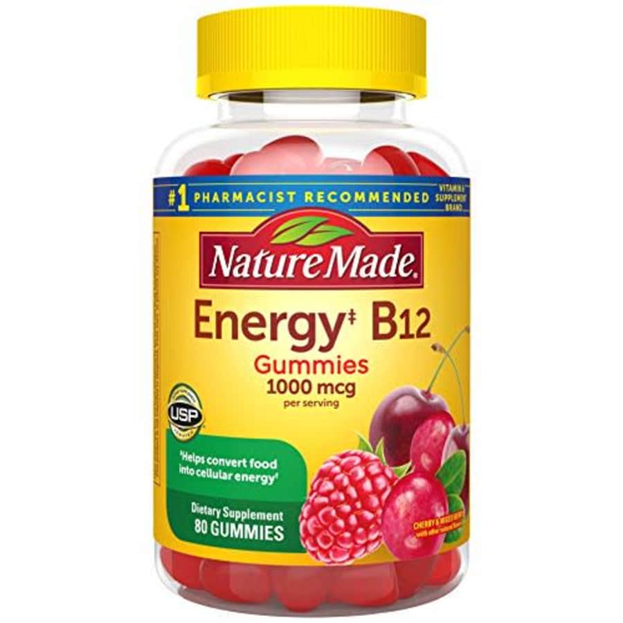 Nature Made Energy B12 1000 mcg Gummies, 80 Count for Metabolic Health (Packaging May Vary) for $9 Nature Made Energy B12 1000 mcg Gummies, 80 Count for Metabolic Health (Packaging May Vary) for $9