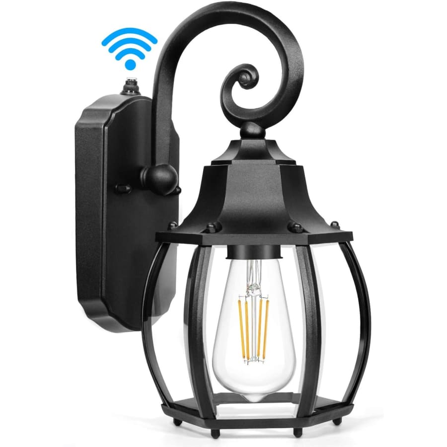 Lakumu Dusk to Dawn Outdoor Wall Lantern for $24