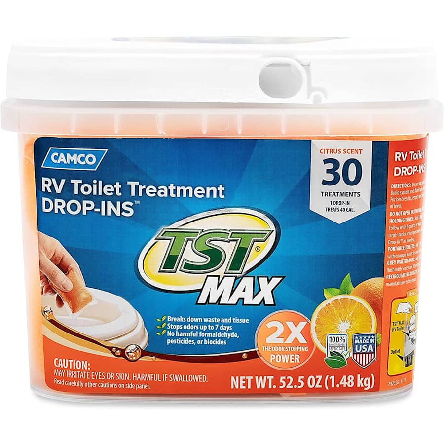 Camco TST Ultra-Concentrated RV Toilet Treatment Drop-Ins 30-Pack for $17 Camco TST Ultra-Concentrated RV Toilet Treatment Drop-Ins 30-Pack for $17