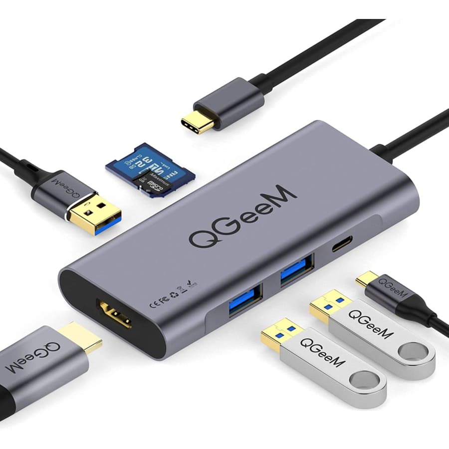 QGeeM 7-in-1 USB Type-C Hub for $18 QGeeM 7-in-1 USB Type-C Hub for $18