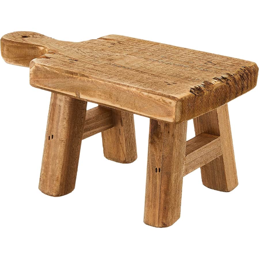 Creative Co-Op Rectangle Wood Pedestal with Handle for $16 Creative Co-Op Rectangle Wood Pedestal with Handle for $16