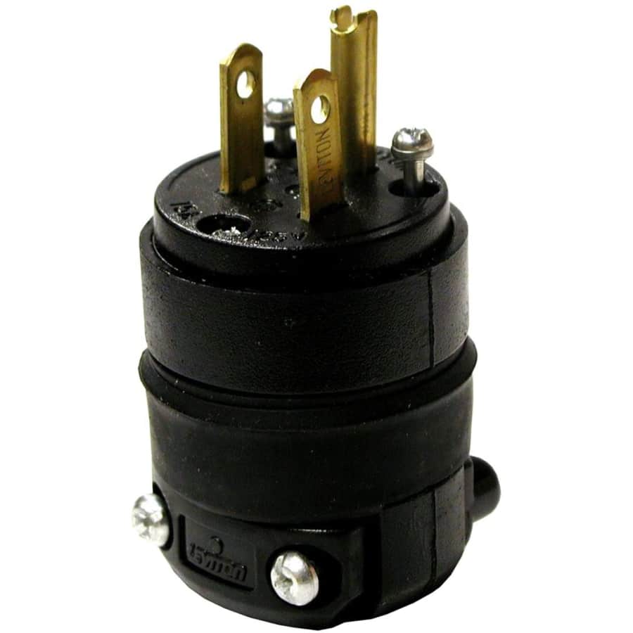 Leviton 15A Straight Blade Rubber Plug for $4