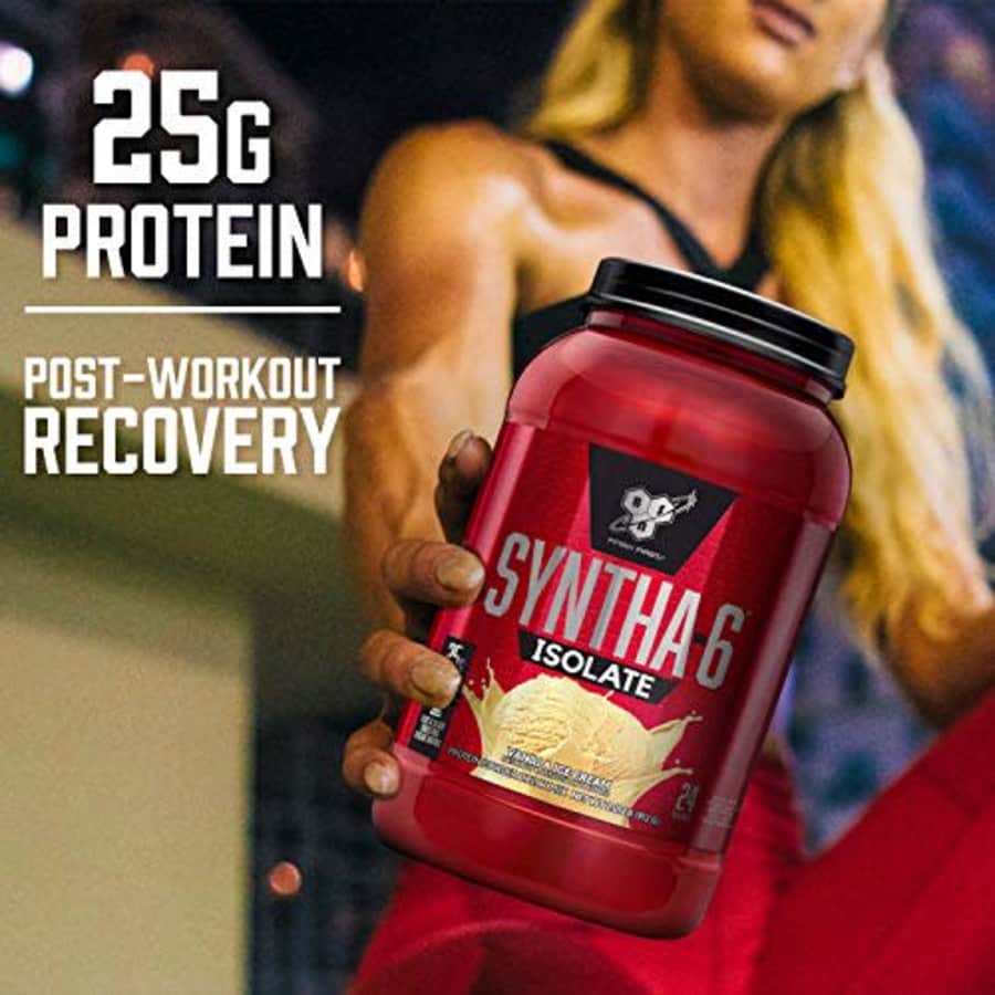 BSN SYNTHA-6 Isolate Protein Powder, Whey Protein Isolate, Milk Protein Isolate, Flavor: Vanilla for $66