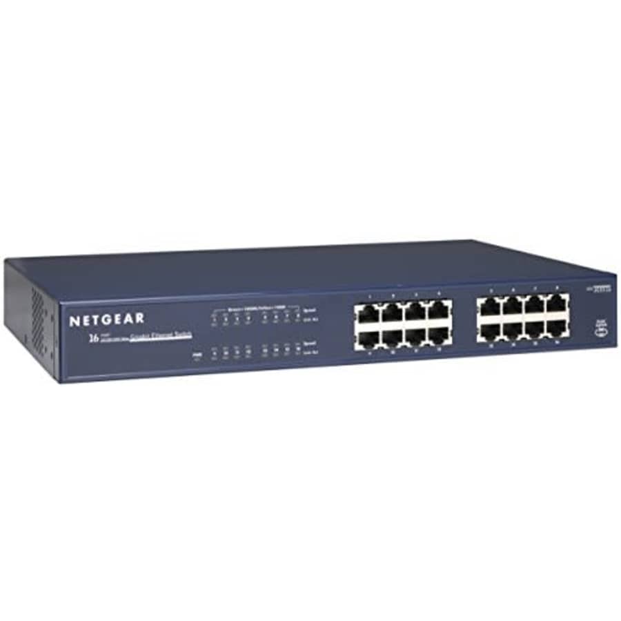 NETGEAR 16-Port Gigabit Ethernet Unmanaged Switch (JGS516) - Desktop or Rackmount, and Limited for $91 NETGEAR 16-Port Gigabit Ethernet Unmanaged Switch (JGS516) - Desktop or Rackmount, and Limited for $91