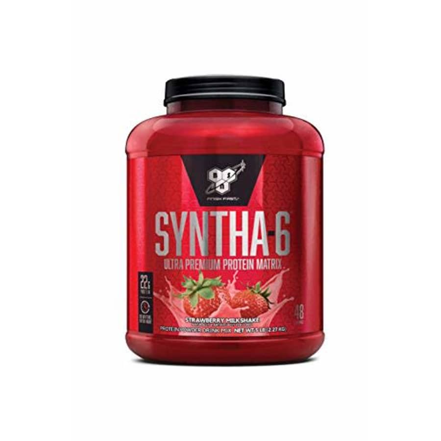 BSN SYNTHA-6 Protein Powder, Strawberry Milkshake, 5.0 Pound for $55
