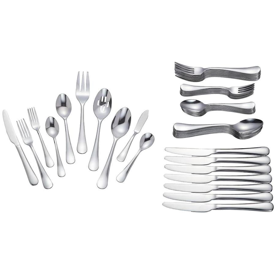 Home Decorators Collection Maywood 45-Piece Stainless Steel Flatware Set for $38