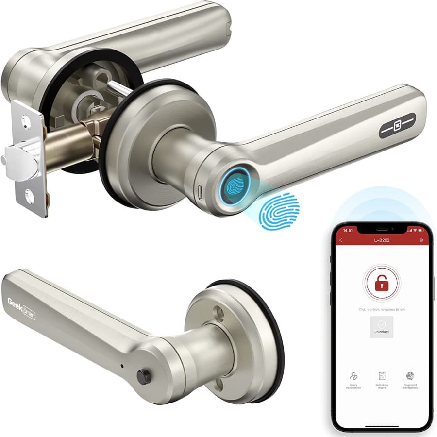 Geek Smart 3-in-1 Smart Fingerprint Door Lock for $70