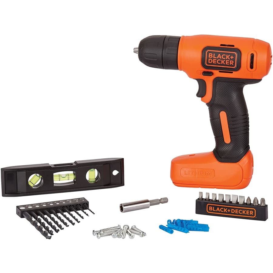 Black+Decker 8V Max Cordless Drill + 43-Pc. Home Decor Project Kit for $39 Black+Decker 8V Max Cordless Drill + 43-Pc. Home Decor Project Kit for $39