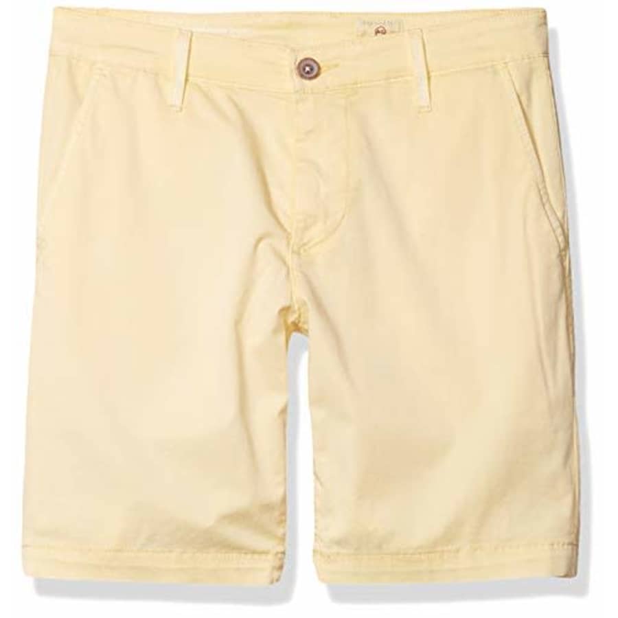 AG Adriano Goldschmied Men's Wanderer Modern Slim Fit Trouser Shorts, HI White Lemon Tint, 40W for $32