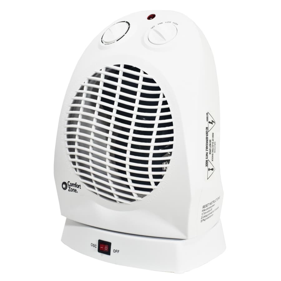 Comfort Zone Oscillating Electric Portable Heater for $12 Comfort Zone Oscillating Electric Portable Heater for $12